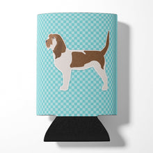 Load image into Gallery viewer, Grand Basset Griffon Vendeen  Checkerboard Blue Can or Bottle Hugger BB3690CC