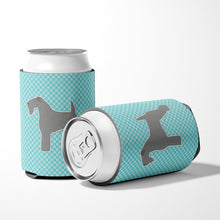 Load image into Gallery viewer, Kerry Blue Terrier  Checkerboard Blue Can or Bottle Hugger BB3692CC