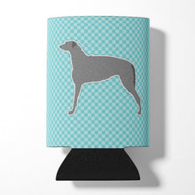 Load image into Gallery viewer, Scottish Deerhound  Checkerboard Blue Can or Bottle Hugger BB3696CC