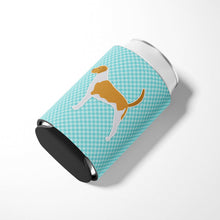 Load image into Gallery viewer, American Foxhound  Checkerboard Blue Can or Bottle Hugger BB3698CC