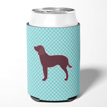 Load image into Gallery viewer, American Water Spaniel  Checkerboard Blue Can or Bottle Hugger BB3701CC