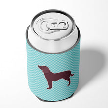 Load image into Gallery viewer, American Water Spaniel  Checkerboard Blue Can or Bottle Hugger BB3701CC