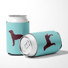Load image into Gallery viewer, American Water Spaniel  Checkerboard Blue Can or Bottle Hugger BB3701CC