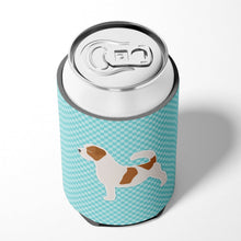 Load image into Gallery viewer, Jack Russell Terrier  Checkerboard Blue Can or Bottle Hugger BB3707CC