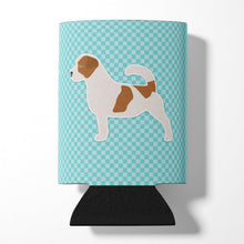 Load image into Gallery viewer, Jack Russell Terrier  Checkerboard Blue Can or Bottle Hugger BB3707CC