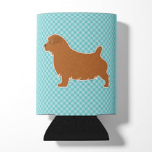 Load image into Gallery viewer, Norfolk Terrier  Checkerboard Blue Can or Bottle Hugger BB3709CC