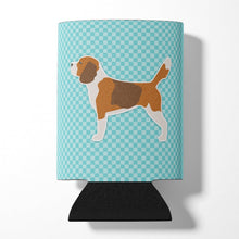 Load image into Gallery viewer, Beagle Checkerboard Blue Can or Bottle Hugger BB3710CC