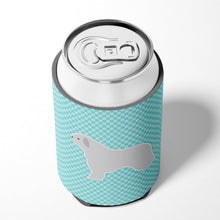 Load image into Gallery viewer, Spanish Water Dog Checkerboard Blue Can or Bottle Hugger BB3715CC
