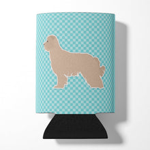 Load image into Gallery viewer, Pyrenean Shepherd Checkerboard Blue Can or Bottle Hugger BB3718CC