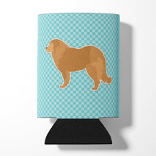 Load image into Gallery viewer, Caucasian Shepherd Dog Checkerboard Blue Can or Bottle Hugger BB3725CC