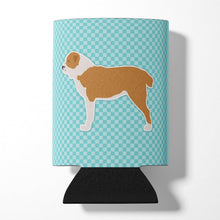 Load image into Gallery viewer, Central Asian Shepherd Dog Checkerboard Blue Can or Bottle Hugger BB3728CC