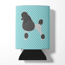 Load image into Gallery viewer, Poodle Checkerboard Blue Can or Bottle Hugger BB3739CC