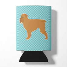 Load image into Gallery viewer, Brussels Griffon Checkerboard Blue Can or Bottle Hugger BB3740CC