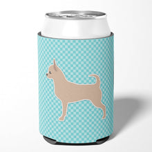 Load image into Gallery viewer, Chihuahua Checkerboard Blue Can or Bottle Hugger BB3750CC