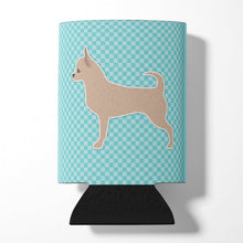 Load image into Gallery viewer, Chihuahua Checkerboard Blue Can or Bottle Hugger BB3750CC