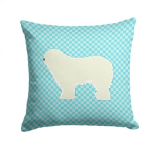 Load image into Gallery viewer, Komondor Checkerboard Blue Throw Pillow - 14x14 Decorative Pillow – Art for Your Home &amp; Patio BB3755PW1414