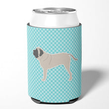 Load image into Gallery viewer, English Mastiff Checkerboard Blue Can or Bottle Hugger BB3756CC