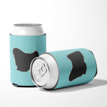Load image into Gallery viewer, Puli Checkerboard Blue Can or Bottle Hugger BB3763CC