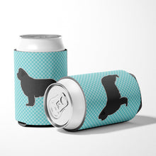 Load image into Gallery viewer, Newfoundland Checkerboard Blue Can or Bottle Hugger BB3764CC