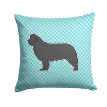 Load image into Gallery viewer, Newfoundland Checkerboard Blue Throw Pillow - 14x14 Decorative Pillow – Art for Your Home &amp; Patio BB3764PW1414