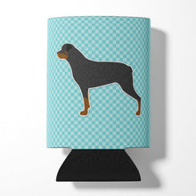 Load image into Gallery viewer, Rottweiler Checkerboard Blue Can or Bottle Hugger BB3766CC
