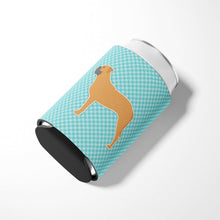 Load image into Gallery viewer, Bullmastiff Checkerboard Blue Can or Bottle Hugger BB3771CC