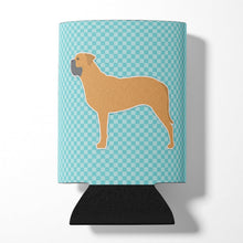 Load image into Gallery viewer, Bullmastiff Checkerboard Blue Can or Bottle Hugger BB3771CC