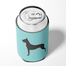 Load image into Gallery viewer, Great Dane Checkerboard Blue Can or Bottle Hugger BB3775CC