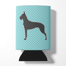 Load image into Gallery viewer, Great Dane Checkerboard Blue Can or Bottle Hugger BB3775CC
