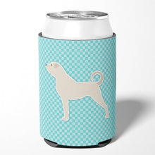 Load image into Gallery viewer, Anatolian Shepherd Checkerboard Blue Can or Bottle Hugger BB3777CC