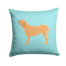 Load image into Gallery viewer, Fila Brasileiro Checkerboard Blue Throw Pillow - 14x14 Decorative Pillow – Art for Your Home &amp; Patio BB3779PW1414