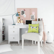 Load image into Gallery viewer, English Setter Checkerboard Green Throw Pillow - 14x14 Decorative Pillow – Art for Your Home &amp; Patio BB3781PW1414