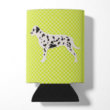 Load image into Gallery viewer, Dalmatian Checkerboard Green Can or Bottle Hugger BB3783CC