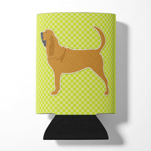Load image into Gallery viewer, Bloodhound Checkerboard Green Can or Bottle Hugger BB3784CC
