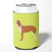 Load image into Gallery viewer, Spanish Hound Checkerboard Green Can or Bottle Hugger BB3791CC