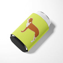 Load image into Gallery viewer, Spanish Hound Checkerboard Green Can or Bottle Hugger BB3791CC