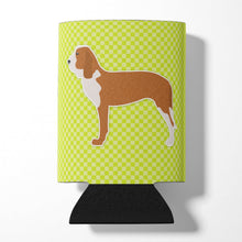 Load image into Gallery viewer, Spanish Hound Checkerboard Green Can or Bottle Hugger BB3791CC