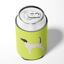 Load image into Gallery viewer, English Pointer Checkerboard Green Can or Bottle Hugger BB3795CC