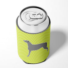 Load image into Gallery viewer, Scottish Deerhound Checkerboard Green Can or Bottle Hugger BB3796CC