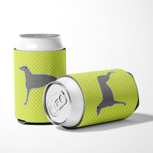 Load image into Gallery viewer, Scottish Deerhound Checkerboard Green Can or Bottle Hugger BB3796CC