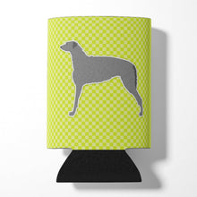 Load image into Gallery viewer, Scottish Deerhound Checkerboard Green Can or Bottle Hugger BB3796CC