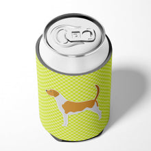 Load image into Gallery viewer, American Foxhound Checkerboard Green Can or Bottle Hugger BB3798CC