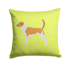 Load image into Gallery viewer, American Foxhound Checkerboard Green Throw Pillow - 14x14 Decorative Pillow – Art for Your Home &amp; Patio BB3798PW1414