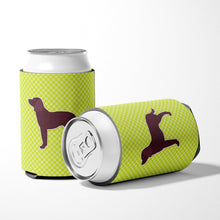 Load image into Gallery viewer, American Water Spaniel Checkerboard Green Can or Bottle Hugger BB3801CC