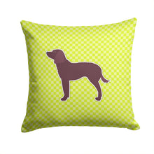 Load image into Gallery viewer, American Water Spaniel Checkerboard Green Throw Pillow - 14x14 Decorative Pillow – Art for Your Home &amp; Patio BB3801PW1414