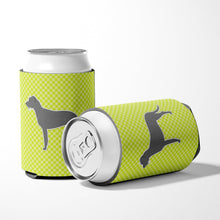 Load image into Gallery viewer, Irish Wolfhound Checkerboard Green Can or Bottle Hugger BB3803CC