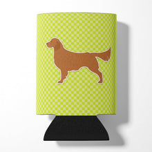 Load image into Gallery viewer, Golden Retriever Checkerboard Green Can or Bottle Hugger BB3804CC