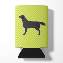 Load image into Gallery viewer, Black Labrador Retriever Checkerboard Green Can or Bottle Hugger BB3808CC
