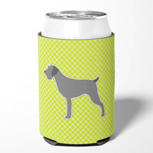 Load image into Gallery viewer, German Wirehaired Pointer Checkerboard Green Can or Bottle Hugger BB3811CC