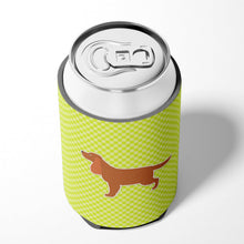 Load image into Gallery viewer, English Cocker Spaniel Checkerboard Green Can or Bottle Hugger BB3812CC